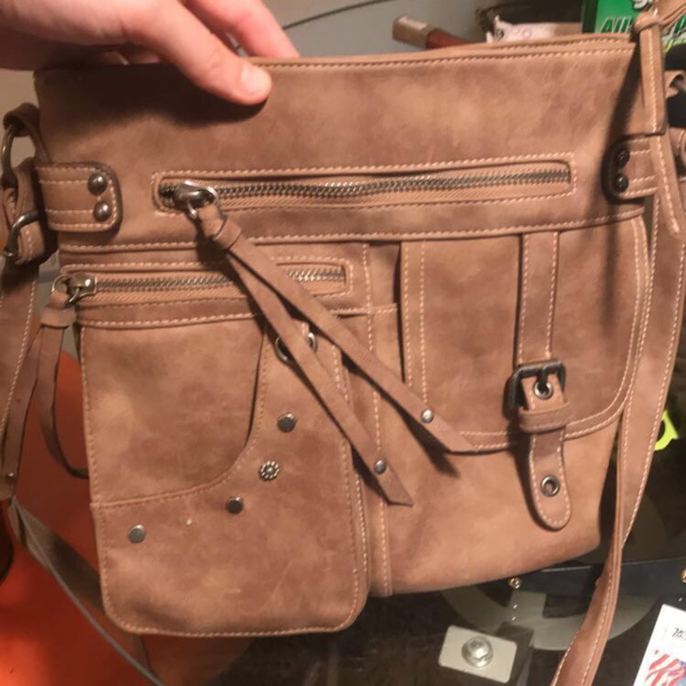 Brown crossbody purse